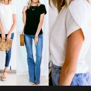 Size large black slim fit tee